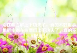 别在曲面屏上下功夫了，真的不好用手机框「别在曲面屏上下功夫了，真的不好用」