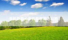 手机查看（手机查看激活日期）