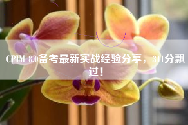 CPIM 8.0备考最新实战经验分享，311分飘过！