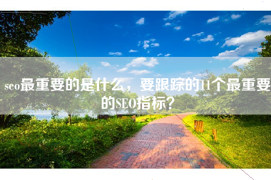 seo最重要的是什么，要跟踪的11个最重要的SEO指标？