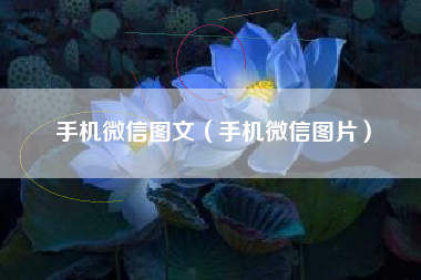 手机微信图文（手机微信图片）